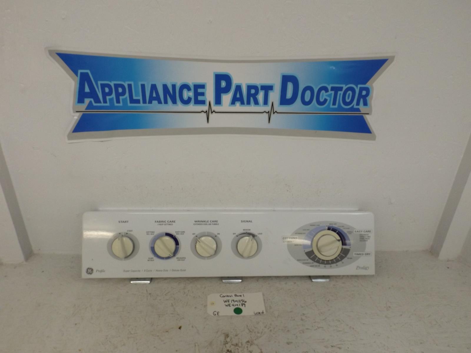 GE Dryer WE19M1156 WE4M189 Control Panel Used GE Dryer WE19M1156 WE4M189 Control Panel Used